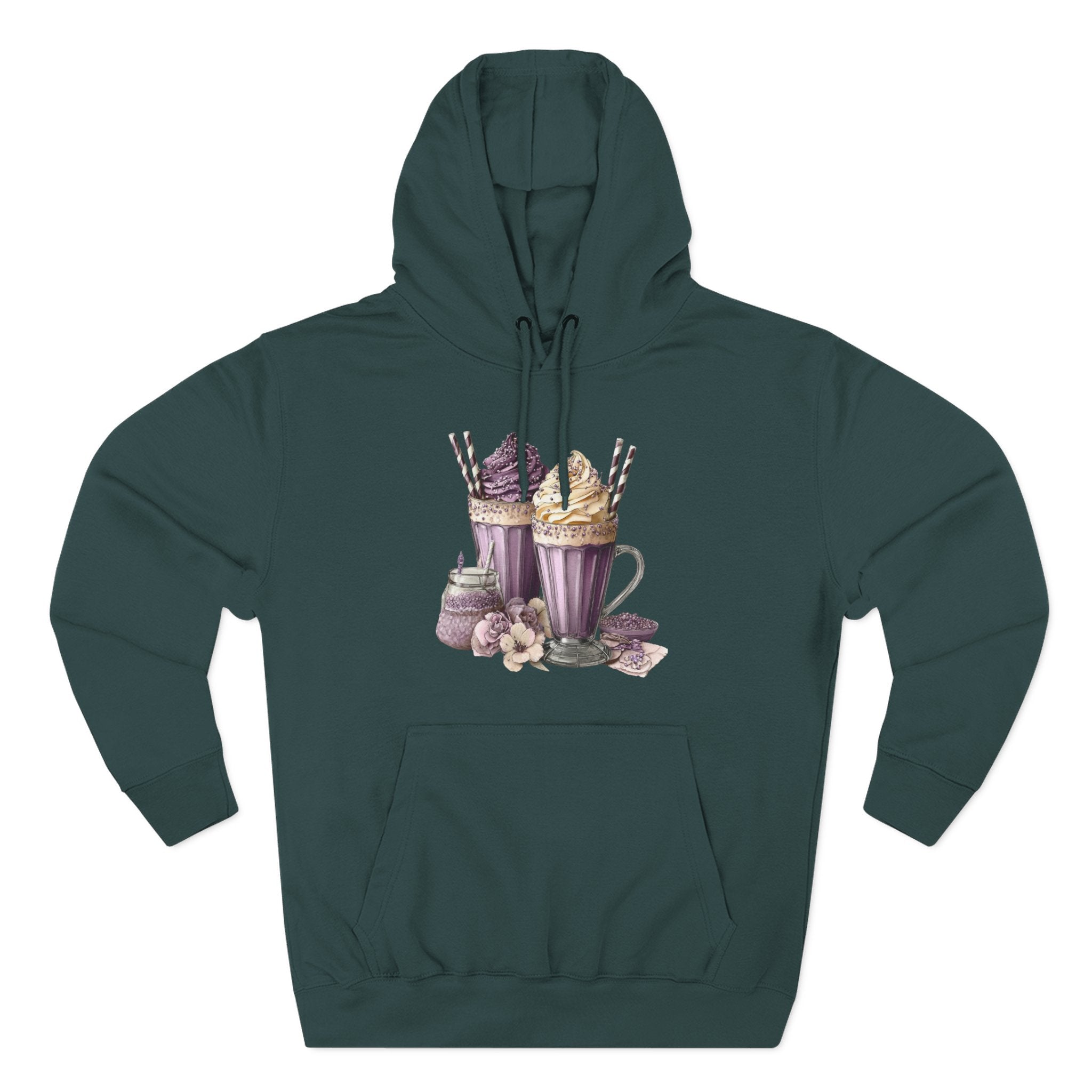 Hot Cocoa & Marshmallow Hoodie — Cozy Dessert Drink Graphic Hoodie