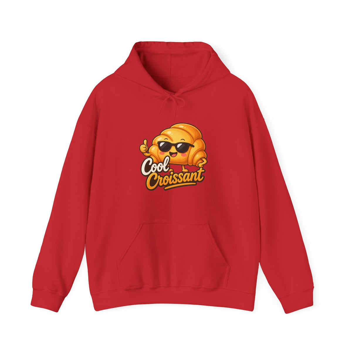 Cool Croissant Graphic Pullover Hoodie – Unisex