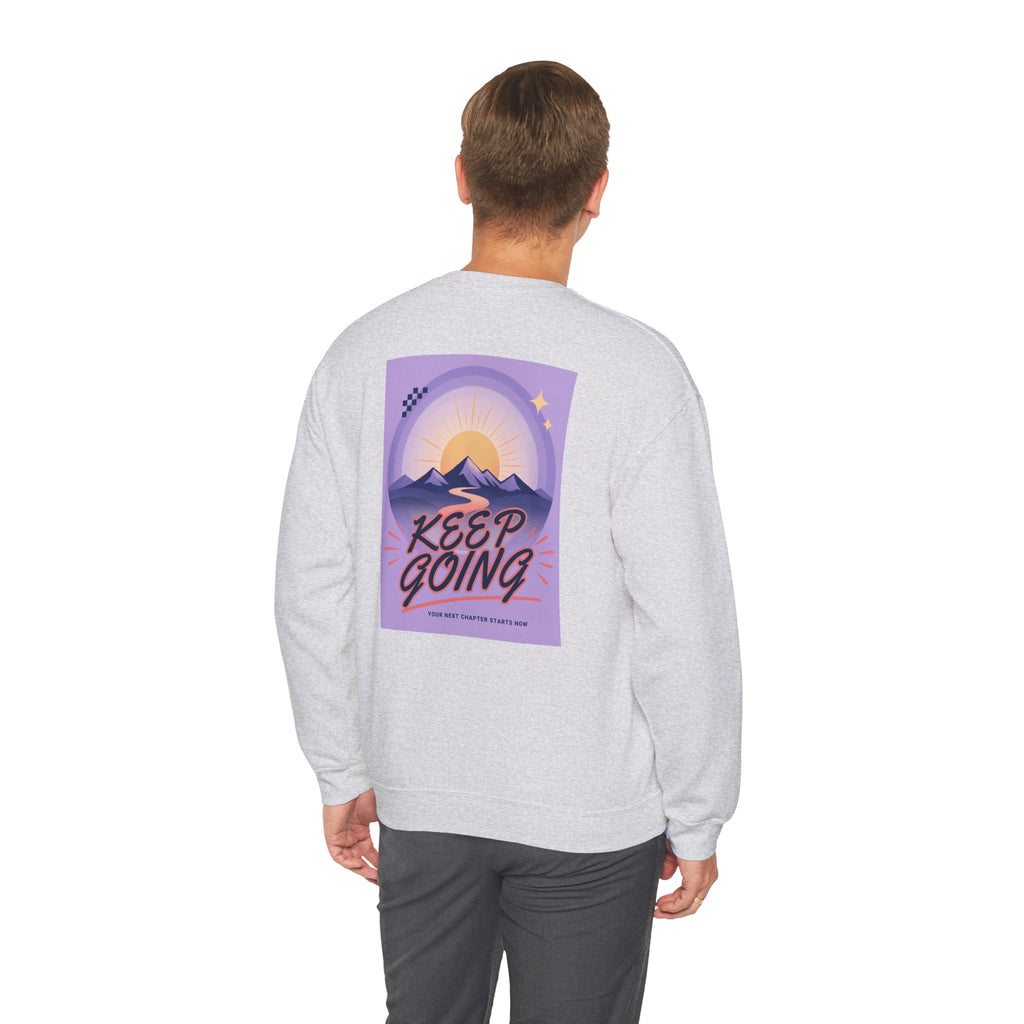 Keep Going Mountain Graphic Crewneck Sweatshirt