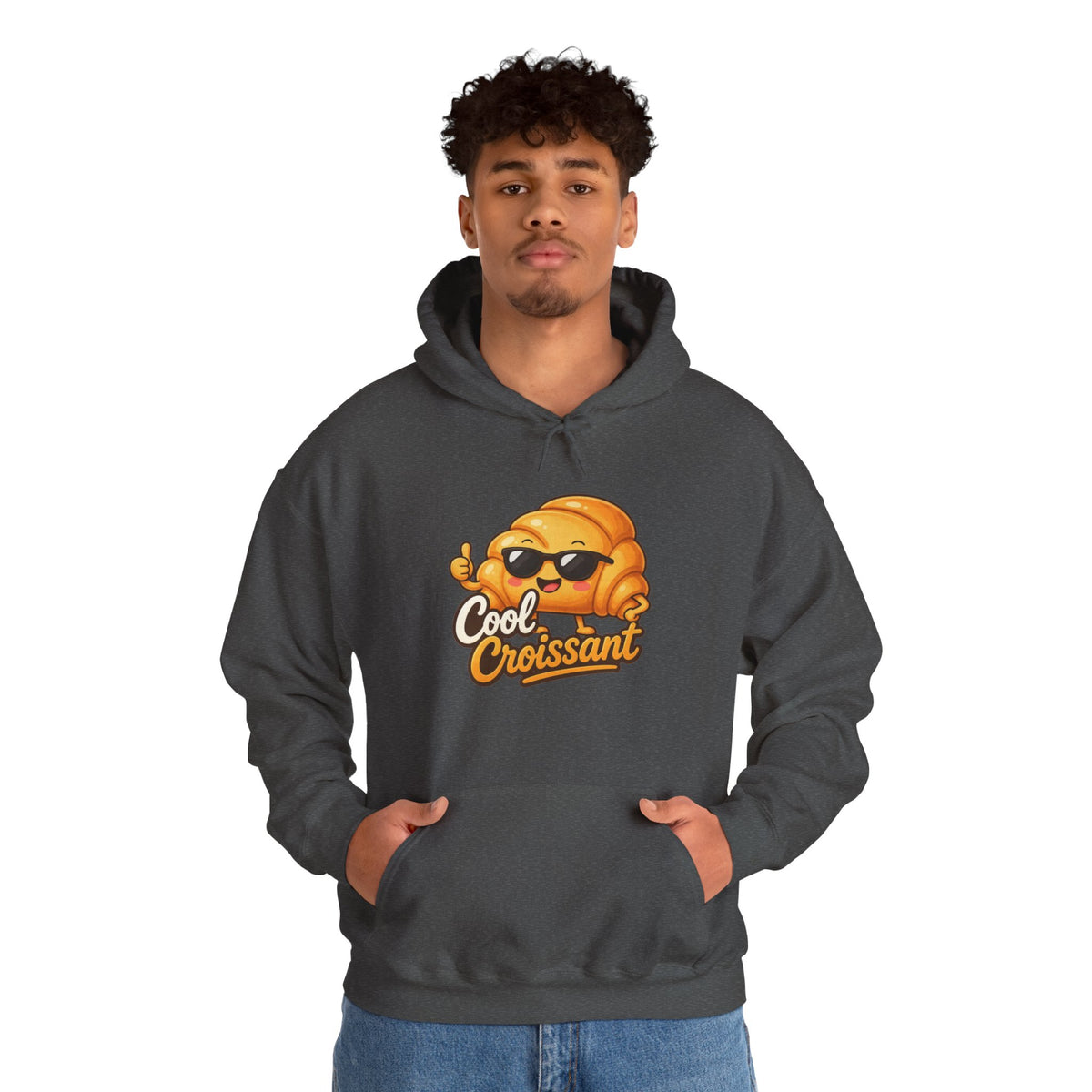Cool Croissant Graphic Pullover Hoodie – Unisex