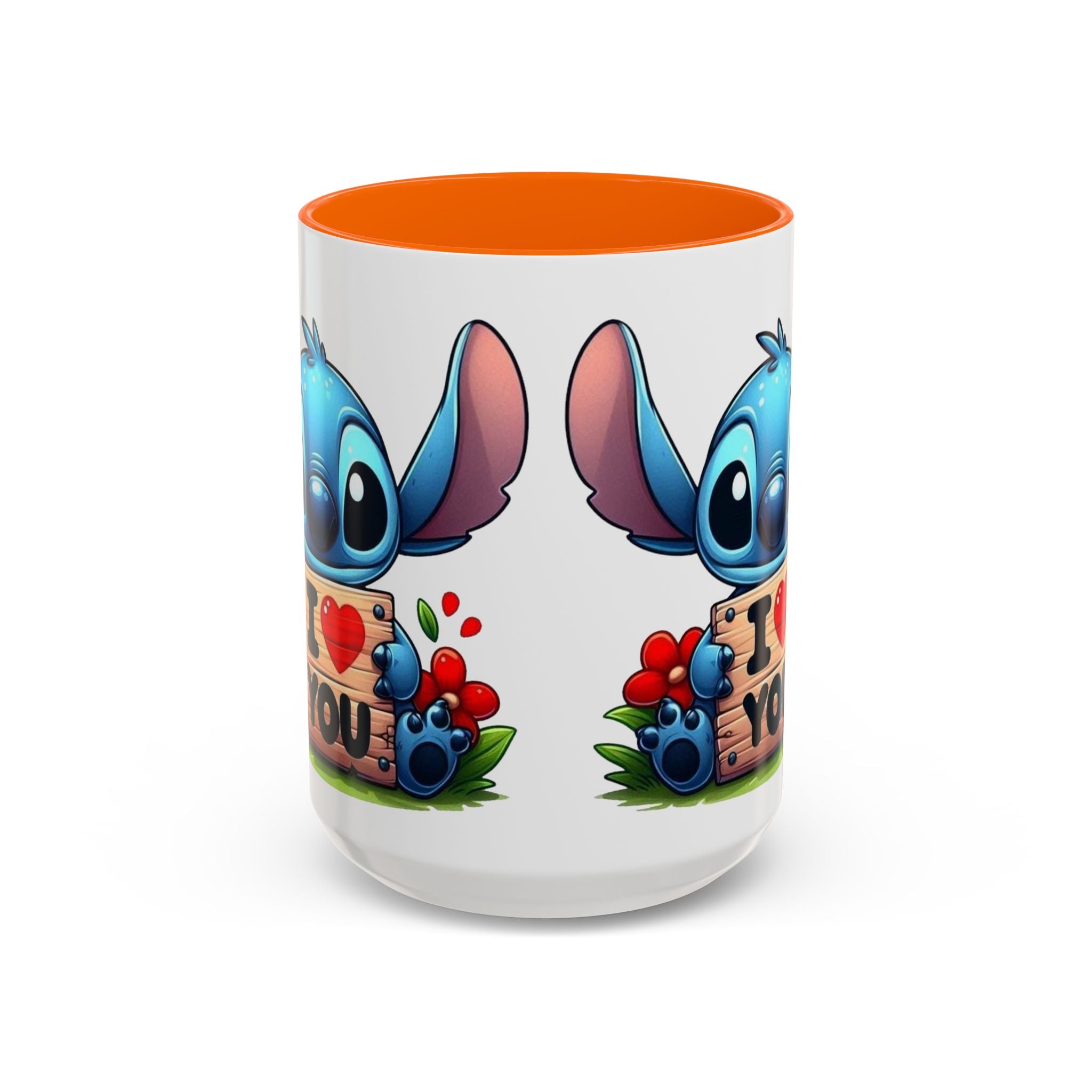 Stitch 'I  You' Accent Coffee Mug — Cute Valentine Gift (11/15oz)