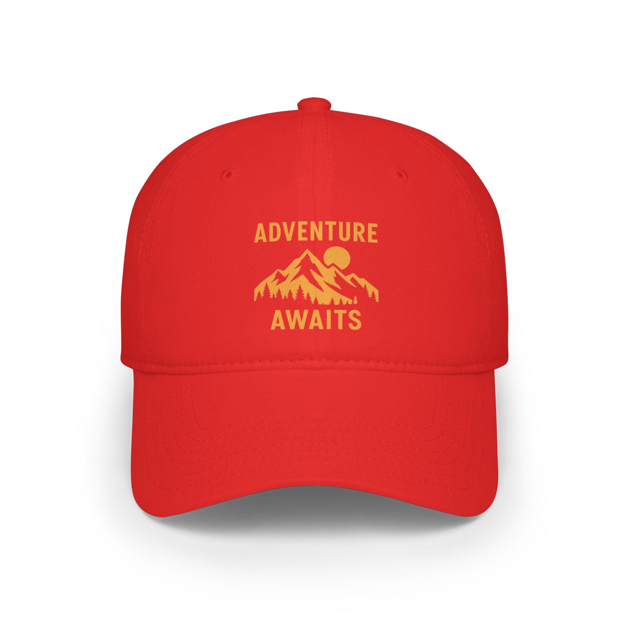 Adventure Awaits Baseball Cap — Mountain Hiking Hat for Outdoor Travel
