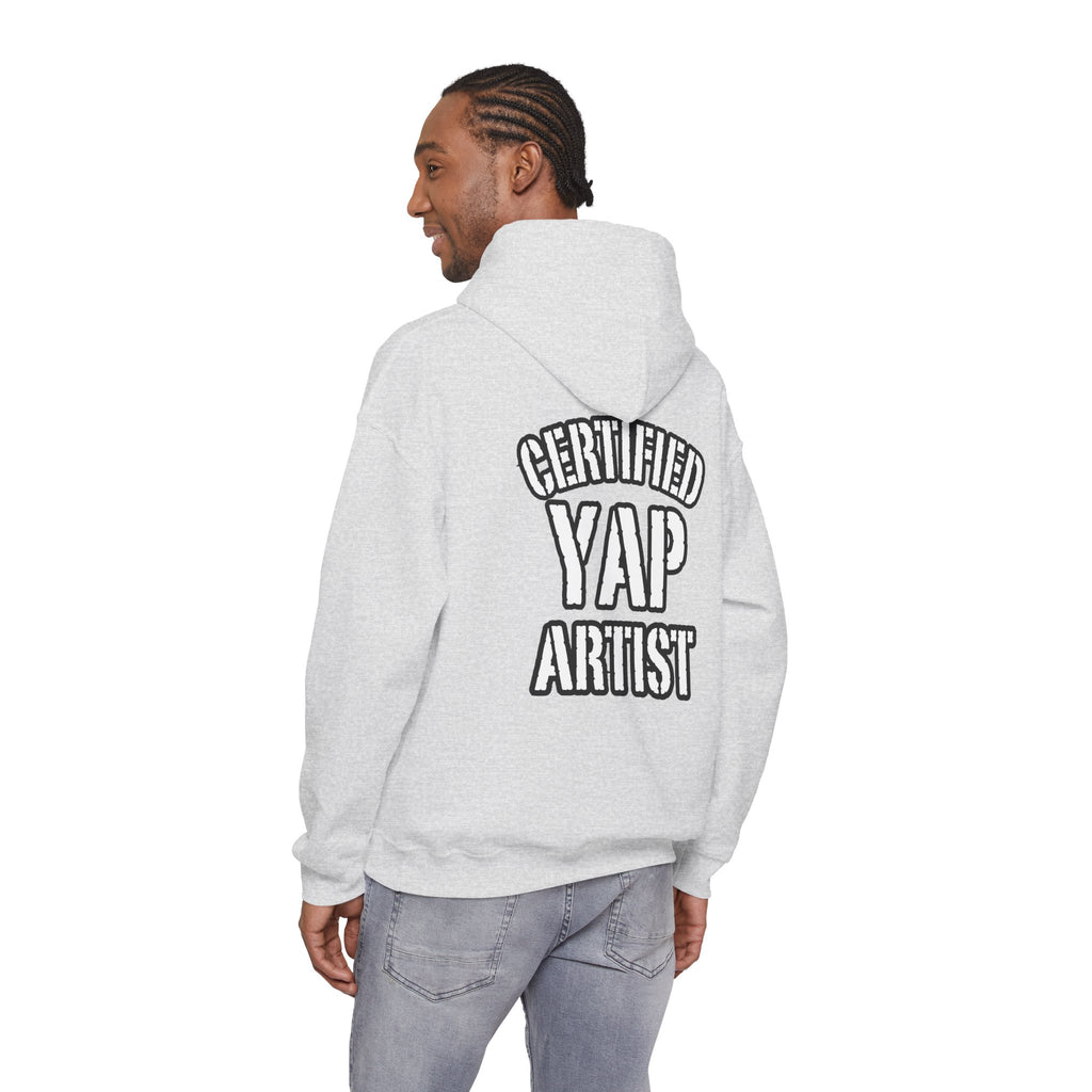 Certified Yap Artist Hoodie — Funny Graphic Hooded Sweatshirt
