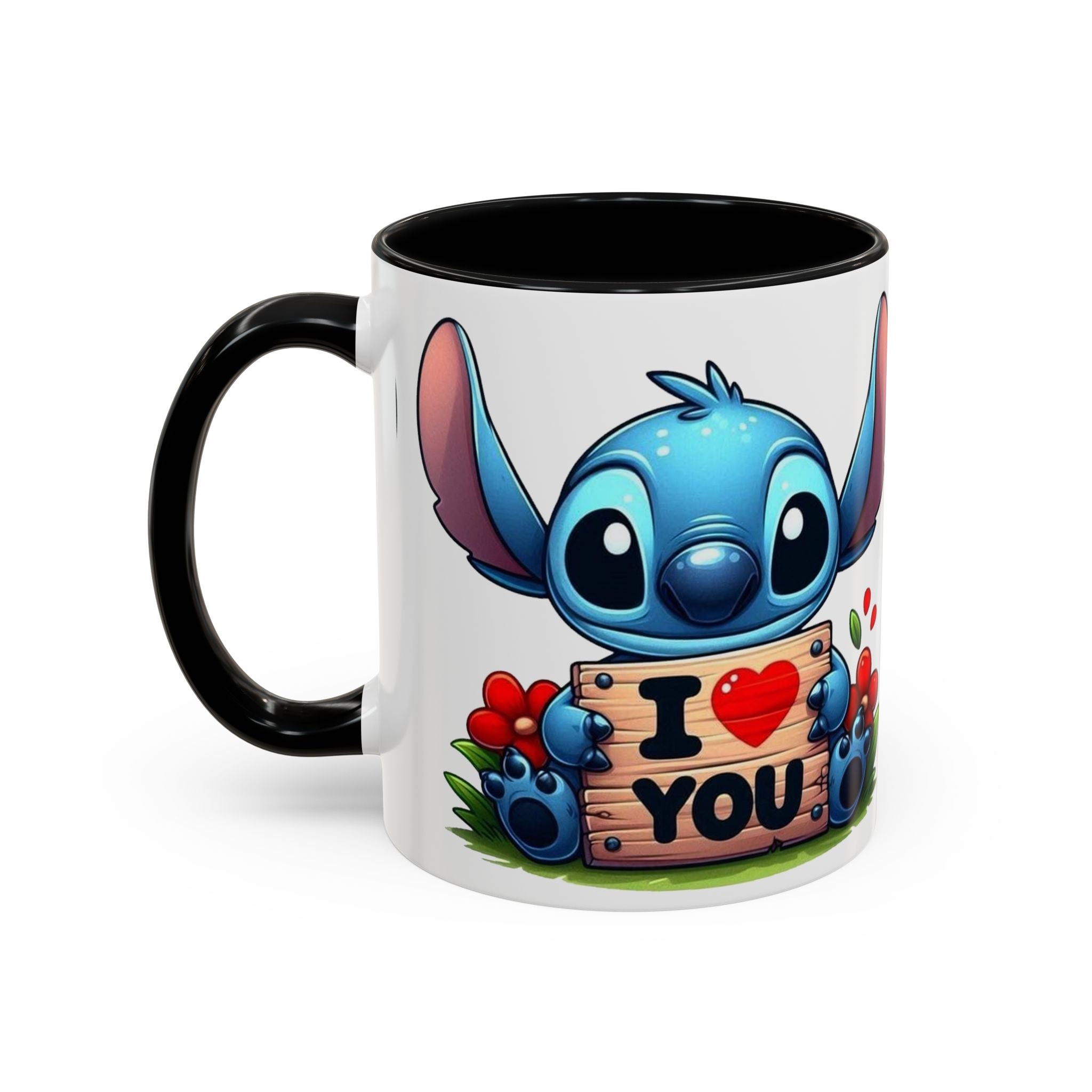 Stitch 'I  You' Accent Coffee Mug — Cute Valentine Gift (11/15oz)