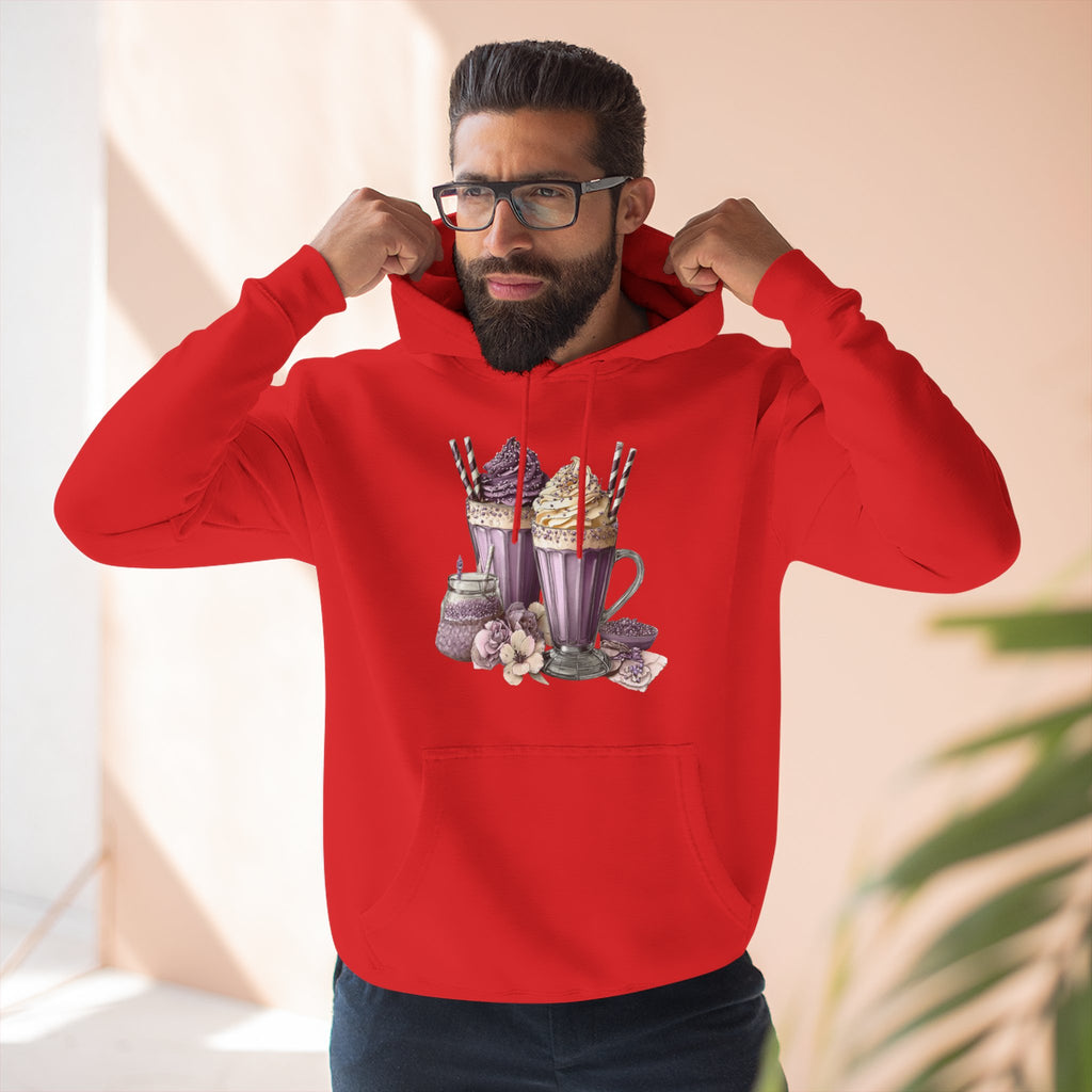 Hot Cocoa & Marshmallow Hoodie — Cozy Dessert Drink Graphic Hoodie
