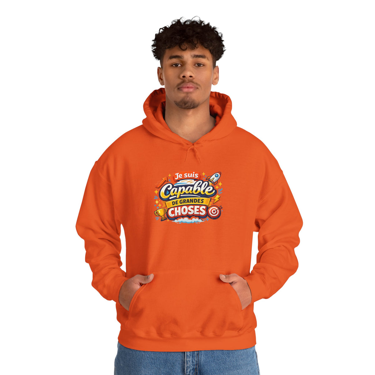Je Suis Capable de Grandes Choses – French Quote Hoodie