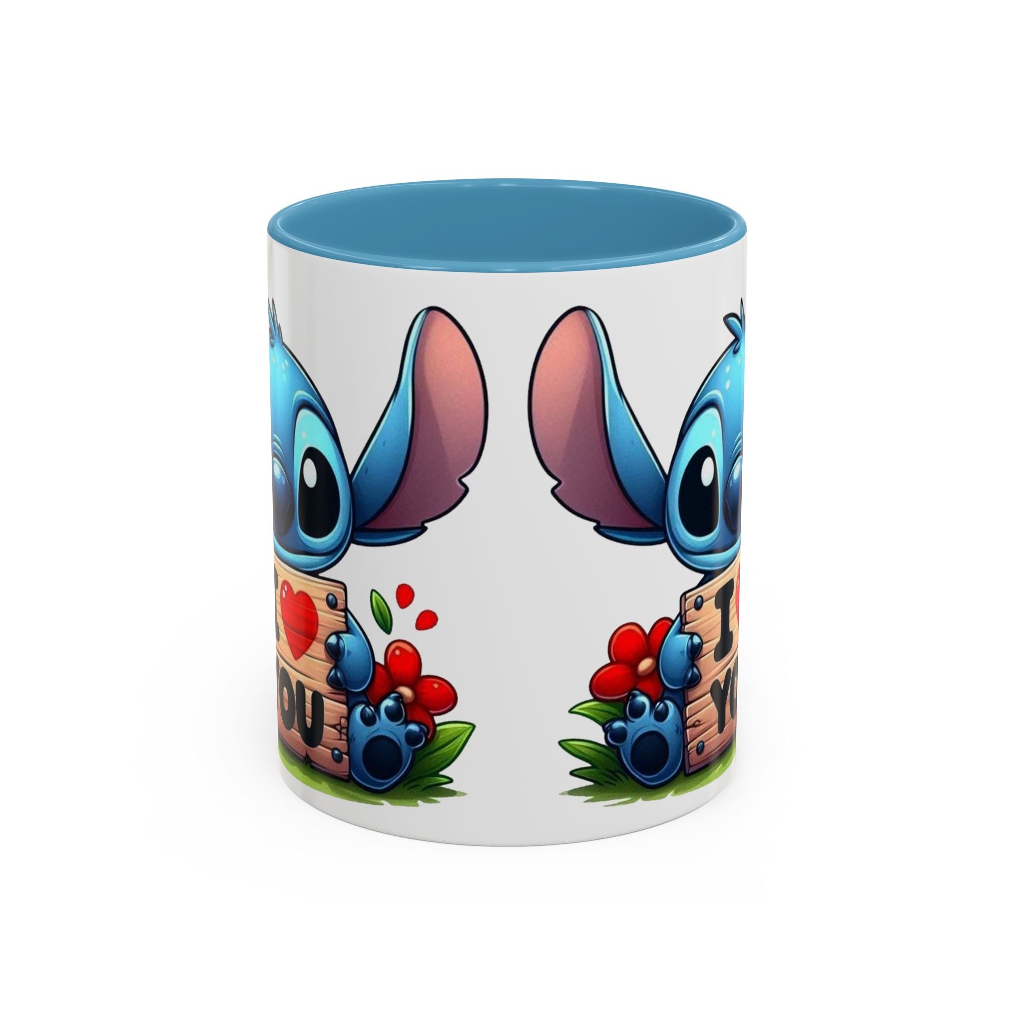 Stitch 'I  You' Accent Coffee Mug — Cute Valentine Gift (11/15oz)