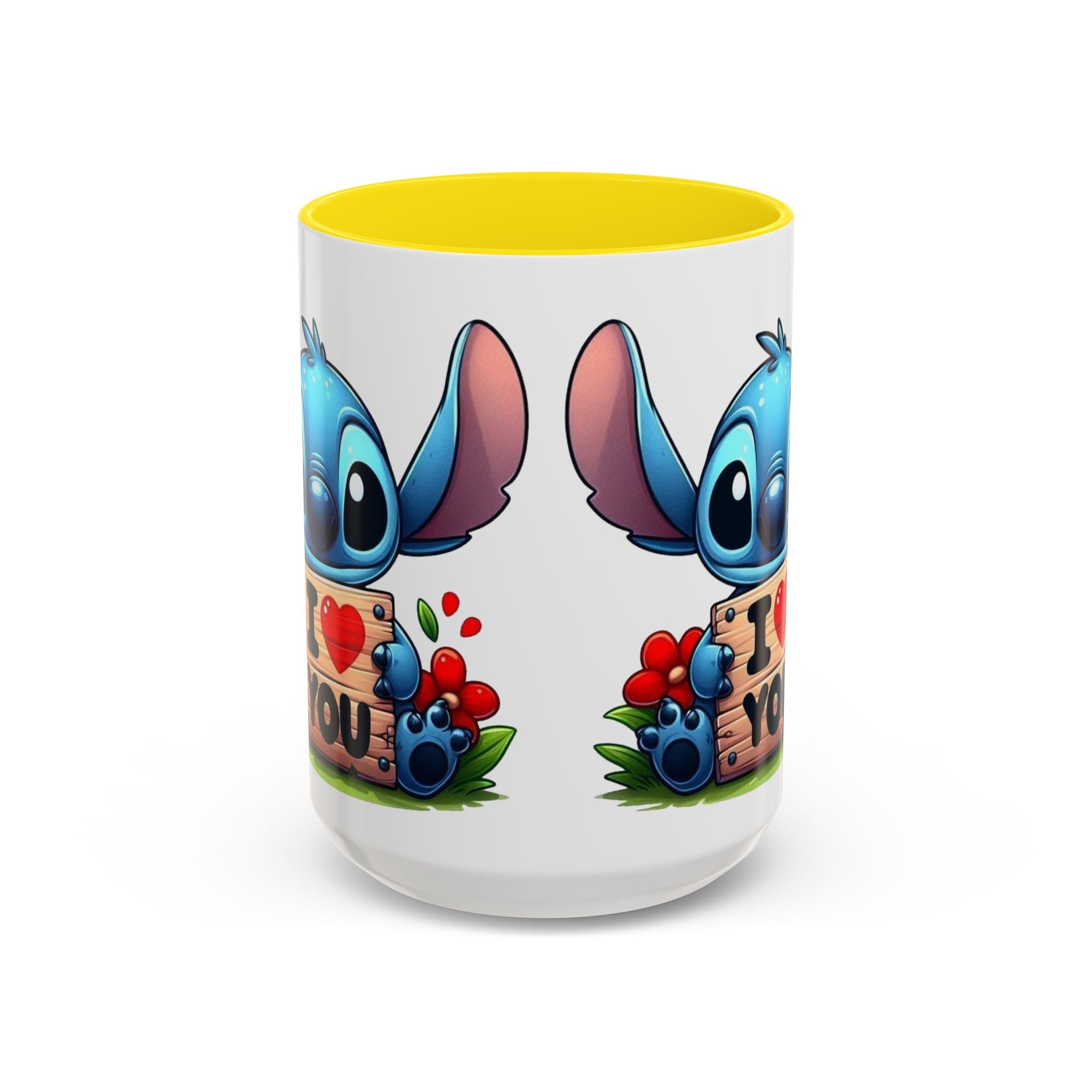Stitch 'I  You' Accent Coffee Mug — Cute Valentine Gift (11/15oz)