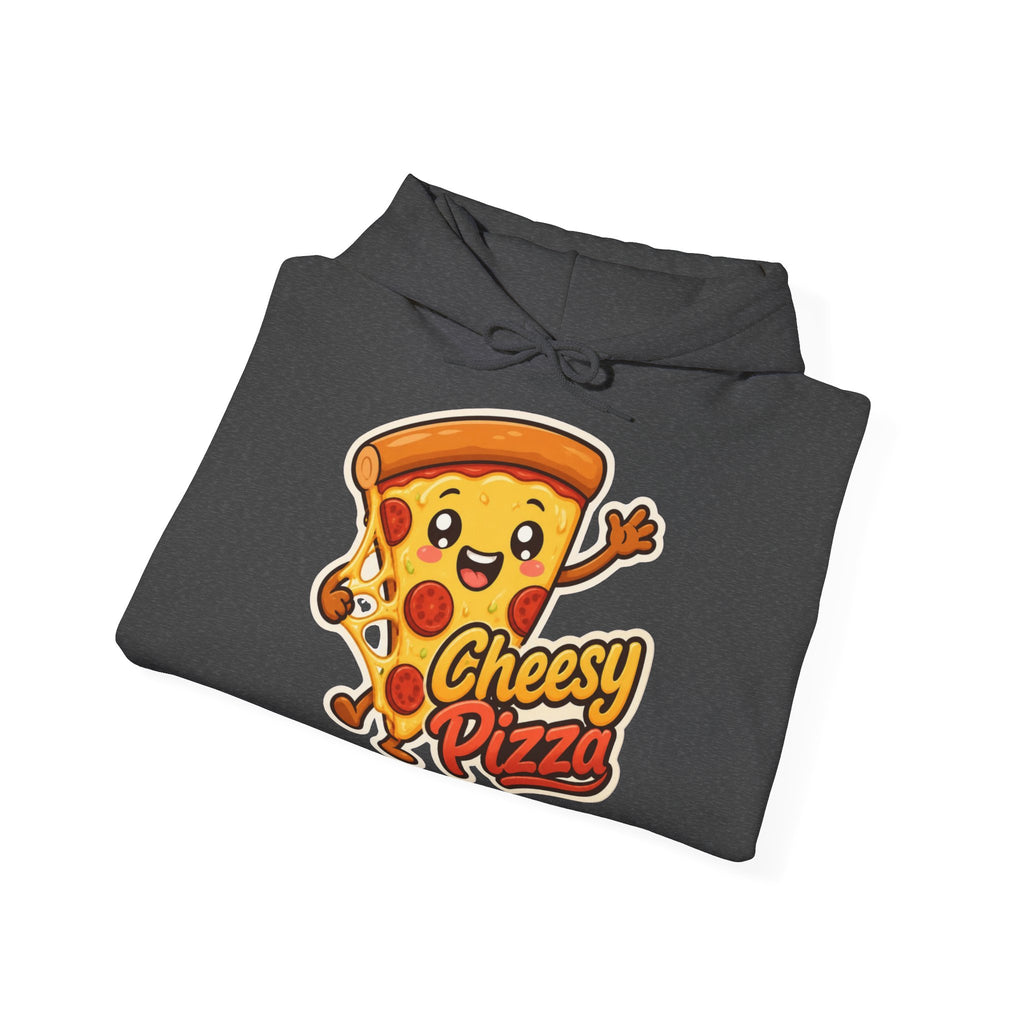Cheesy Pizza Graphic Pullover Hoodie – Unisex
