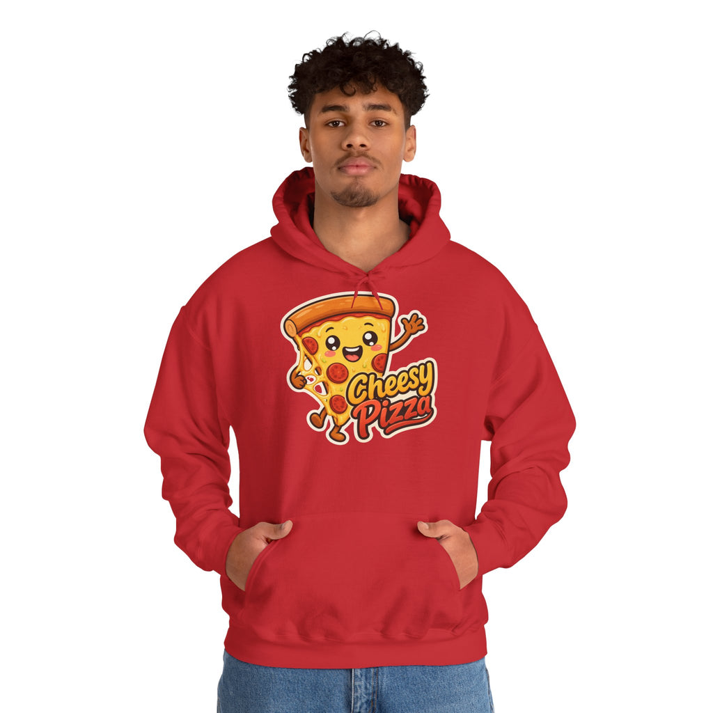 Cheesy Pizza Graphic Pullover Hoodie – Unisex