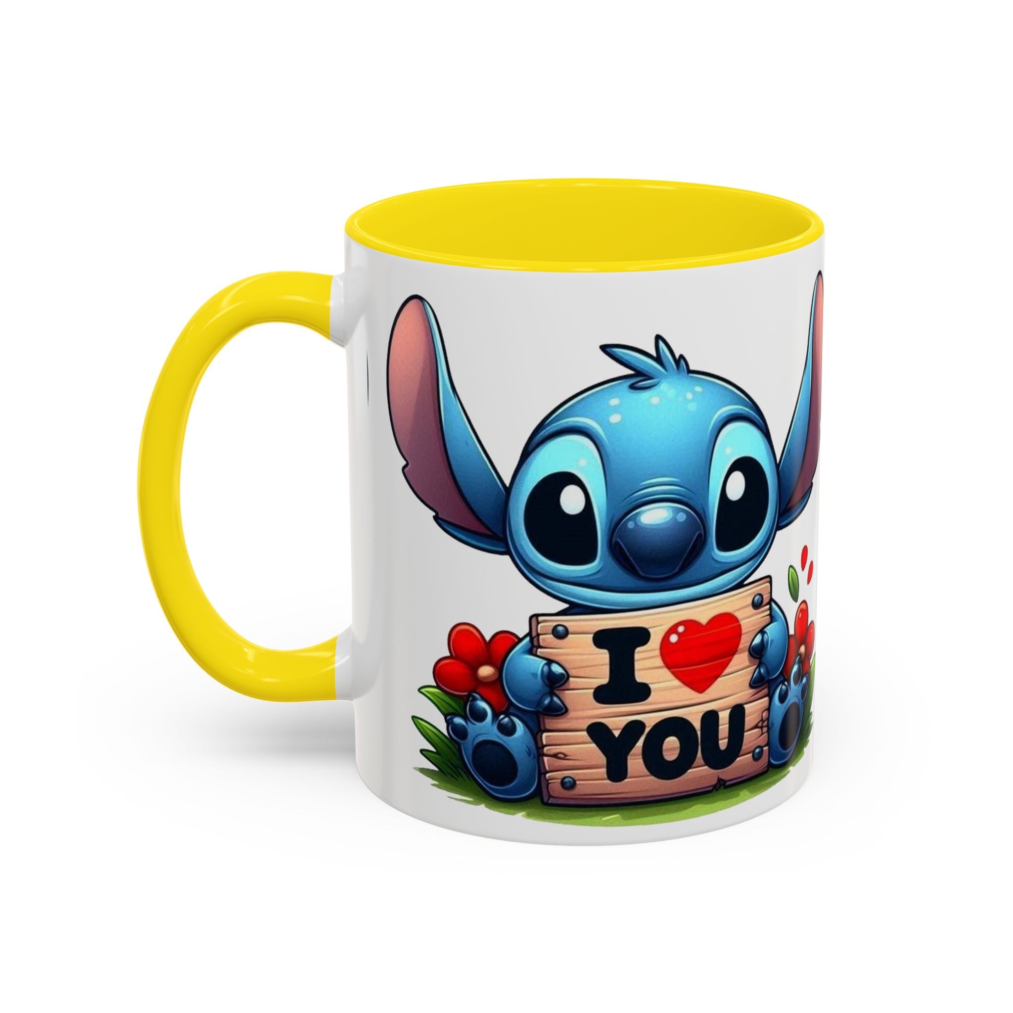 Stitch 'I  You' Accent Coffee Mug — Cute Valentine Gift (11/15oz)