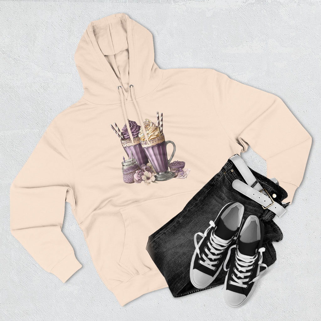 Hot Cocoa & Marshmallow Hoodie — Cozy Dessert Drink Graphic Hoodie