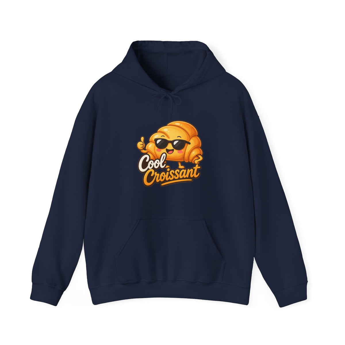 Cool Croissant Graphic Pullover Hoodie – Unisex