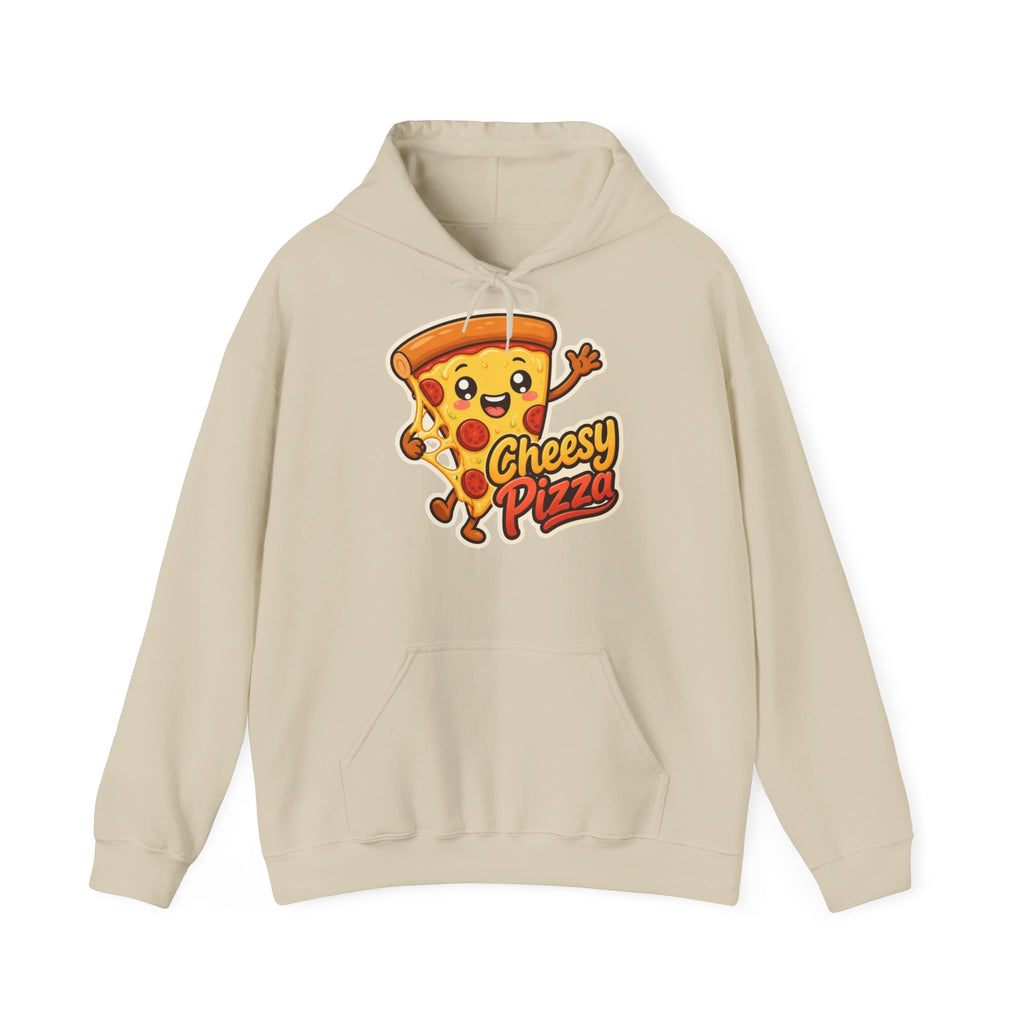 Cheesy Pizza Graphic Pullover Hoodie – Unisex