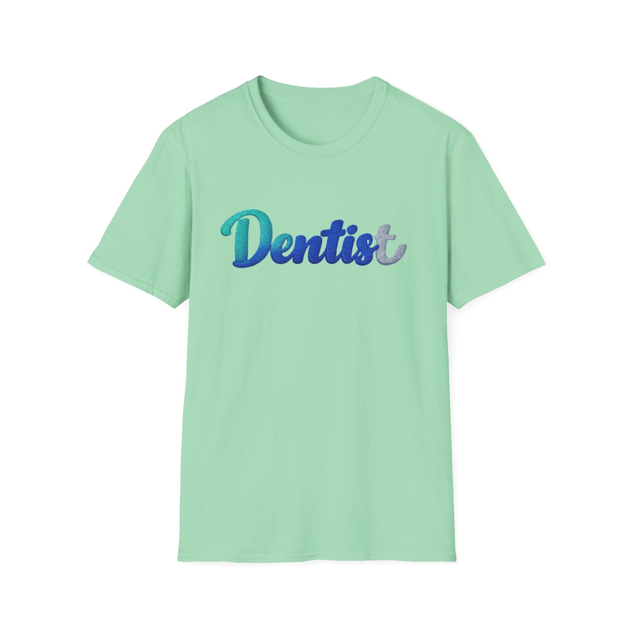 T-shirt dentiste — T-shirt script dentaire en dégradé pour hygiénistes et dentistes