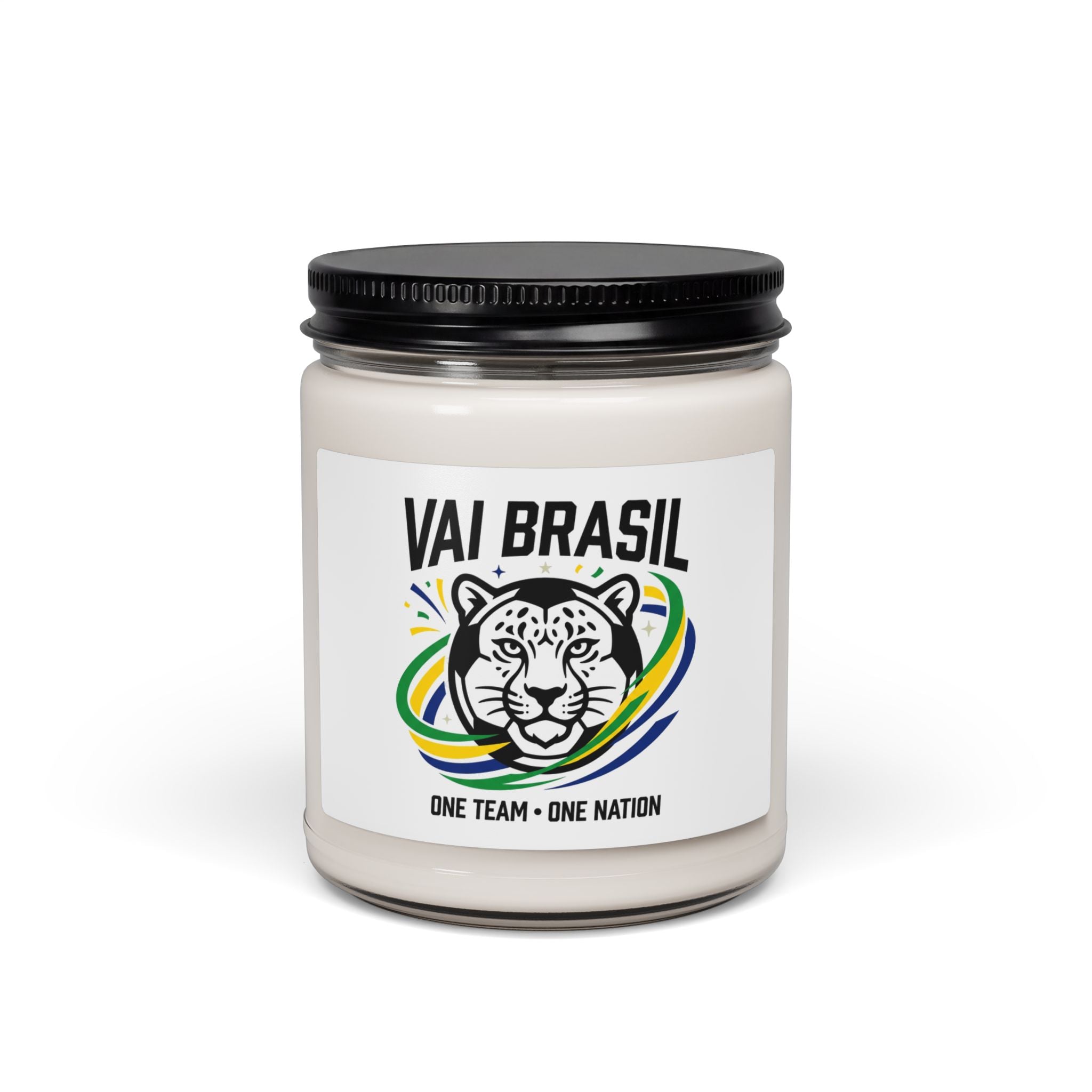 Vai Brasil Jaguar Candle, 9oz | Country Pride, Retro Soccer