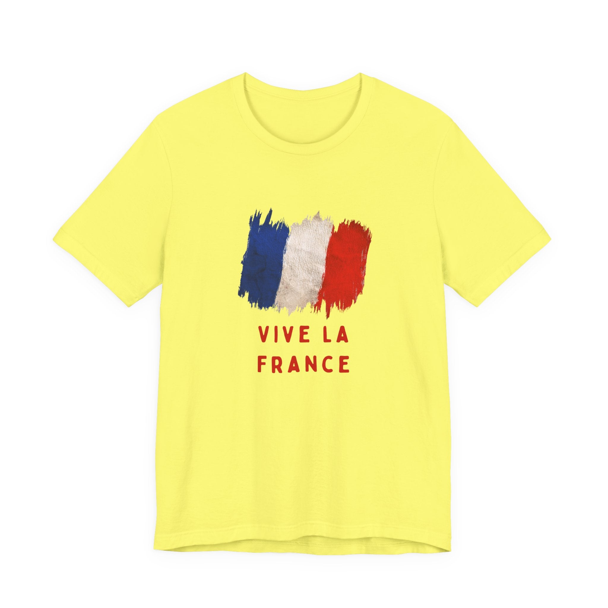 Vive La France T‑Shirt — French Flag Brushstroke Tee