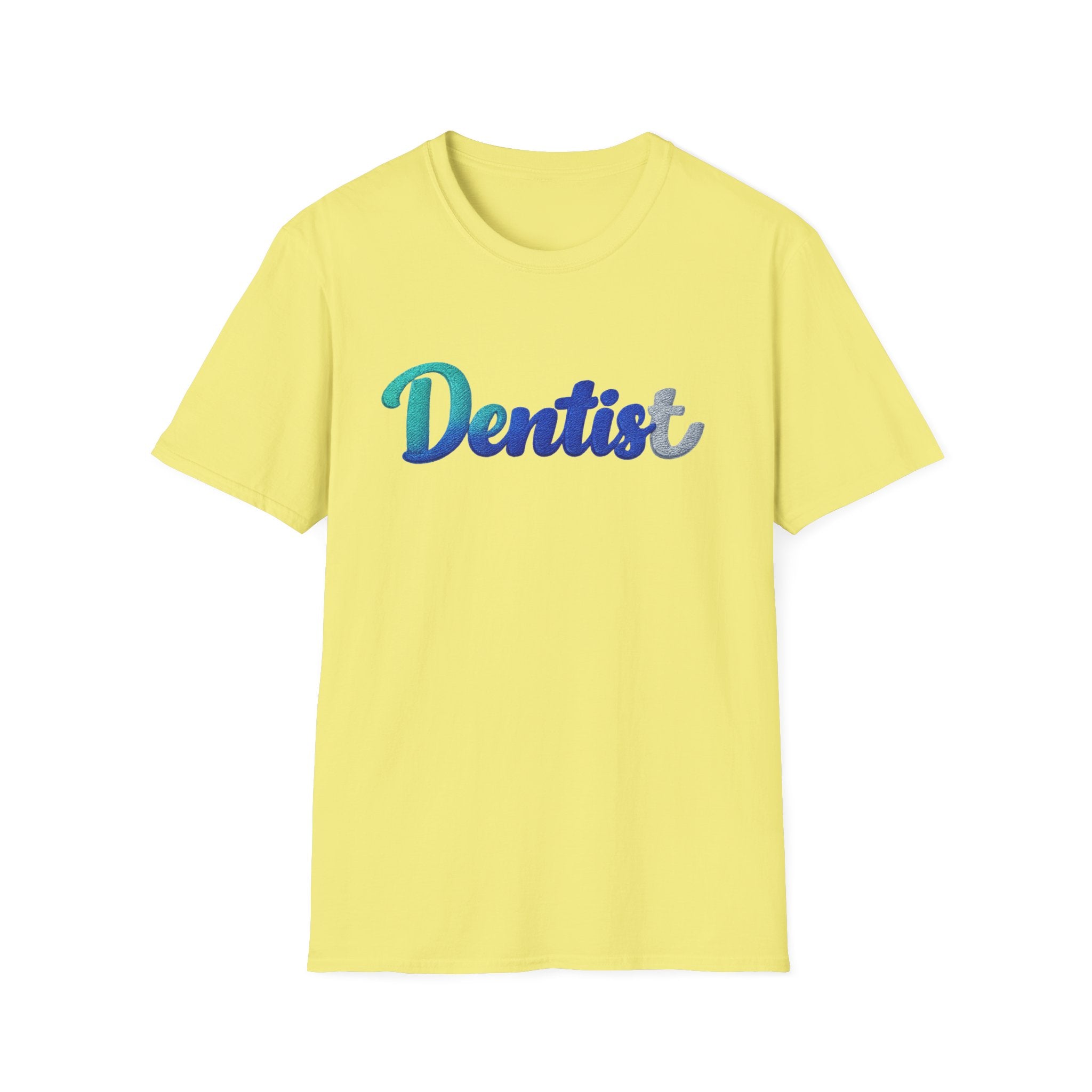 T-shirt dentiste — T-shirt script dentaire en dégradé pour hygiénistes et dentistes