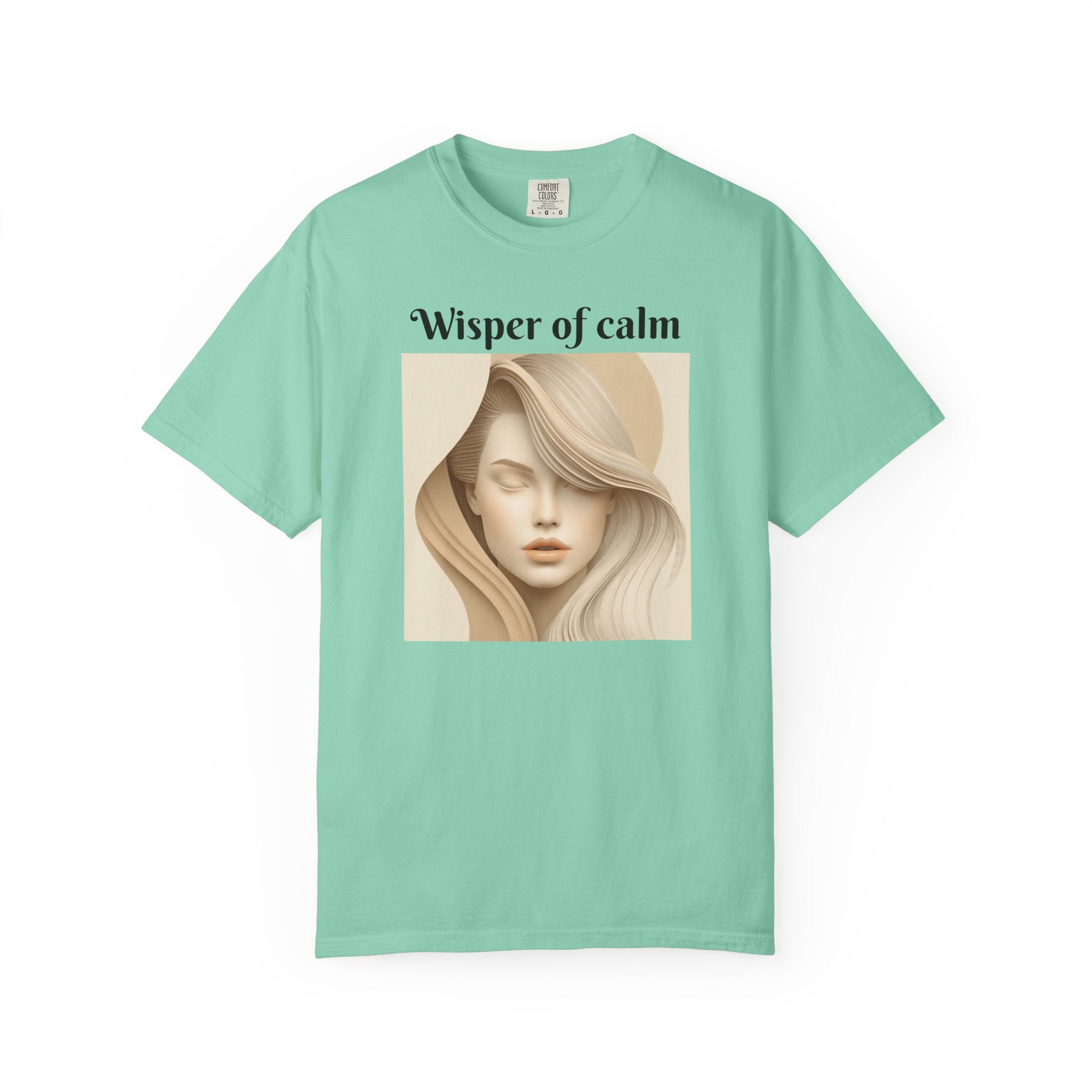 Whisper of Calm T-Shirt — Serene Portrait Graphic Tee