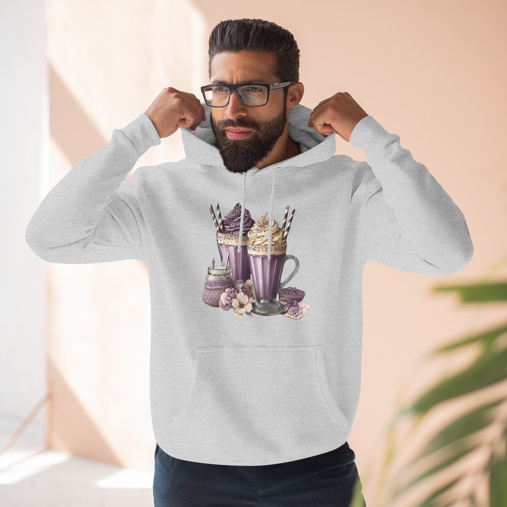 Hot Cocoa & Marshmallow Hoodie — Cozy Dessert Drink Graphic Hoodie