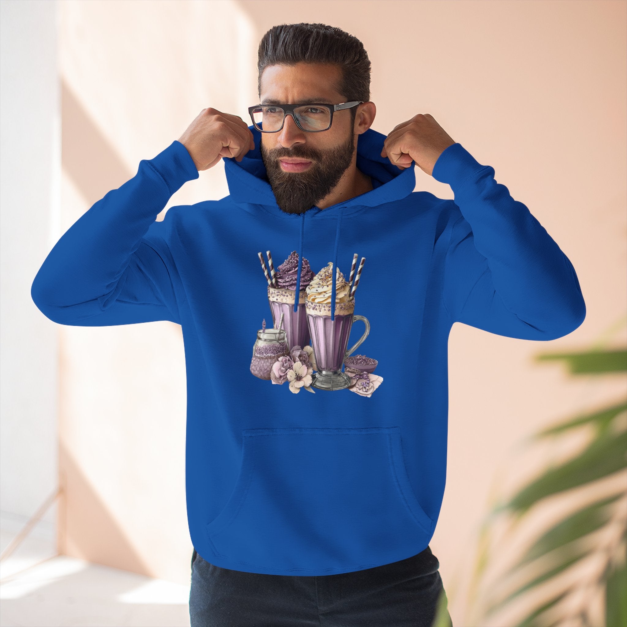 Hot Cocoa & Marshmallow Hoodie — Cozy Dessert Drink Graphic Hoodie