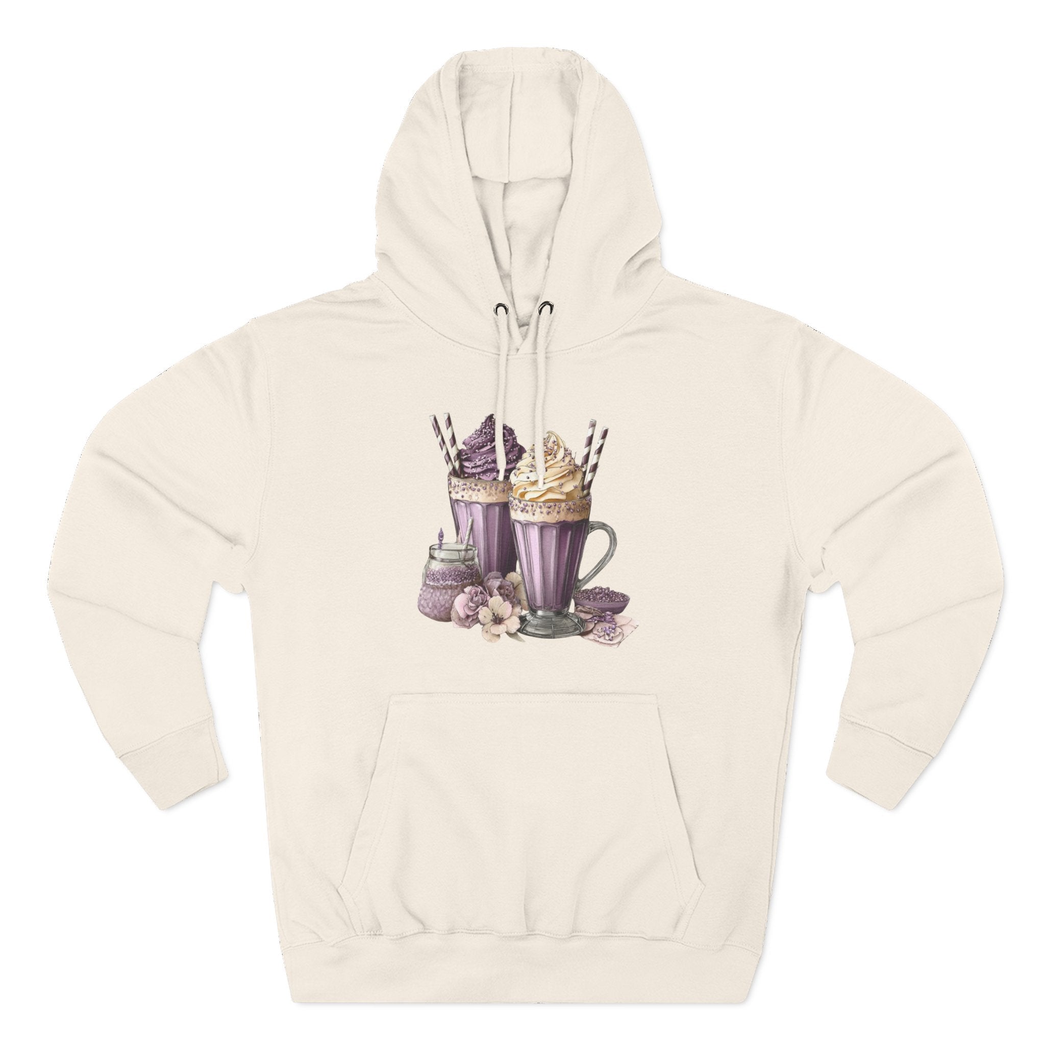 Hot Cocoa & Marshmallow Hoodie — Cozy Dessert Drink Graphic Hoodie
