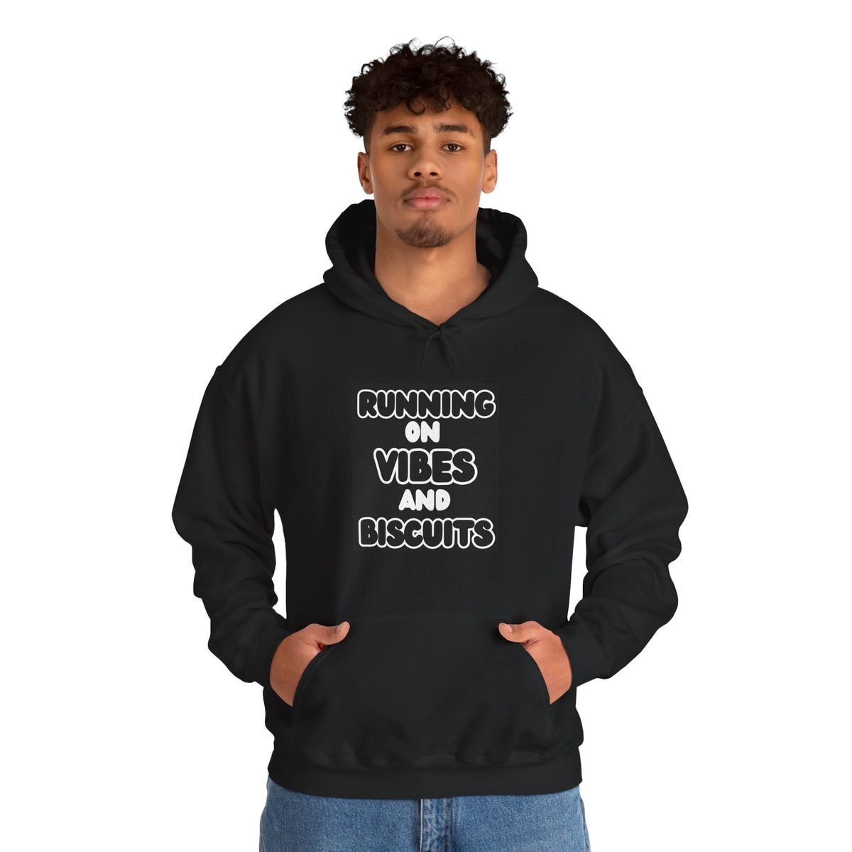 Running On Vibes And Biscuits Graphic Hoodie