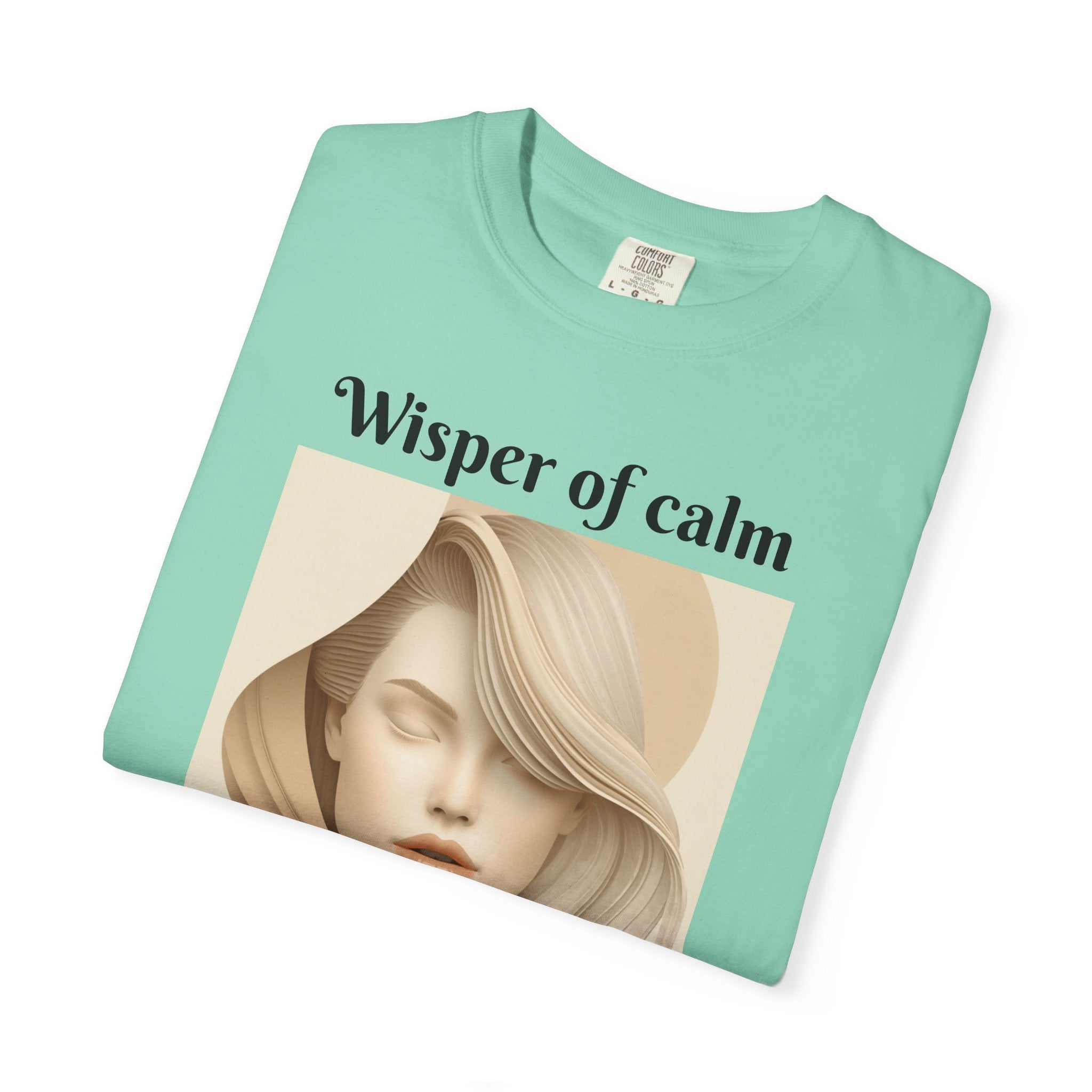 Whisper of Calm T-Shirt — Serene Portrait Graphic Tee