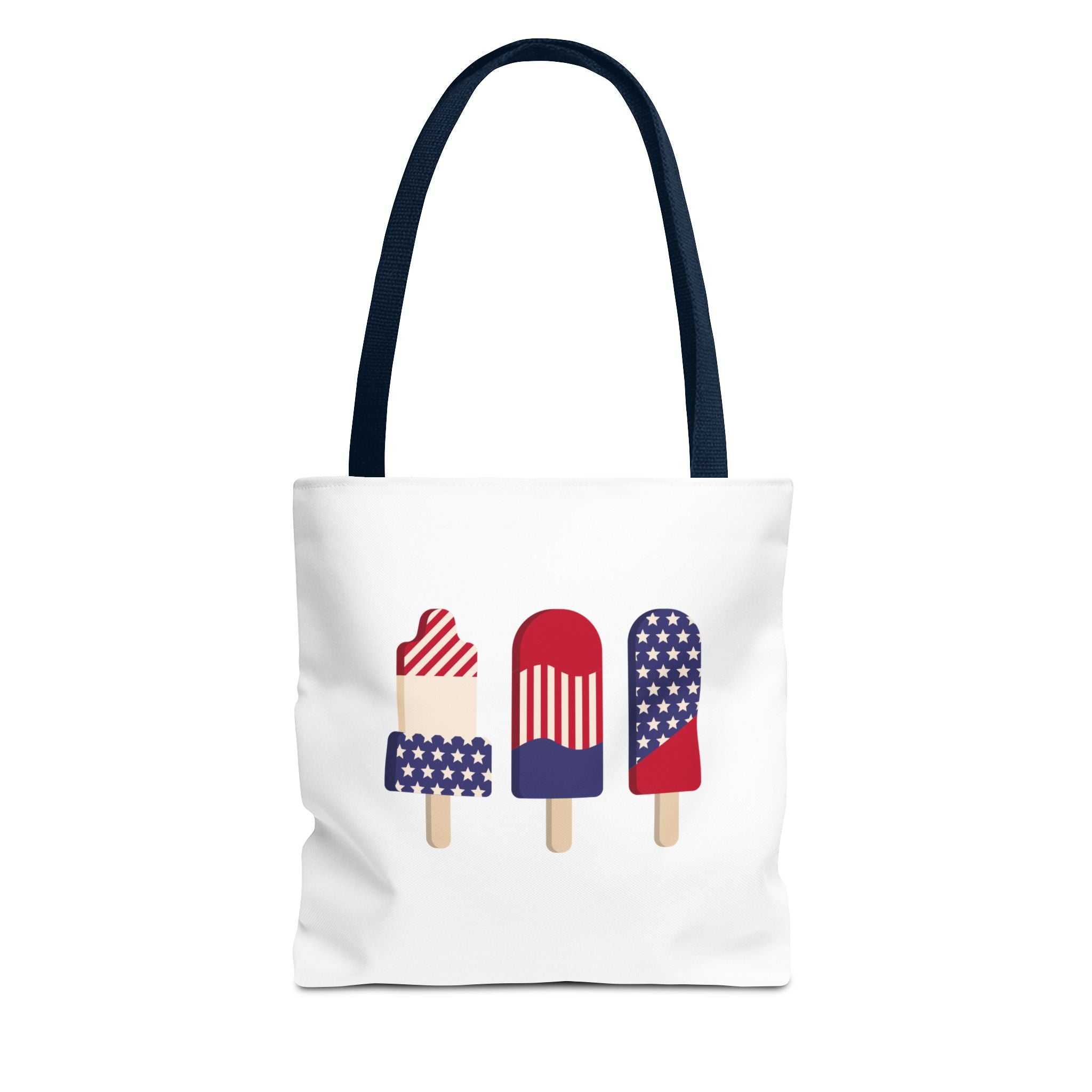 Patriotic Popsicle Tote Bag — 4th of July American Flag Summer Beach Tote