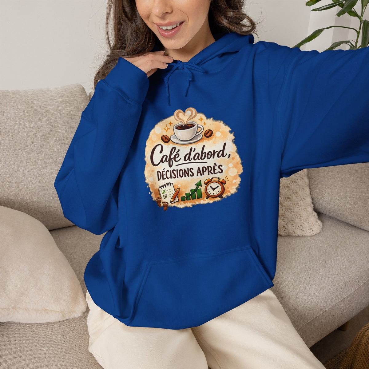 Café d’abord, décisions après – Coffee Lover Hoodie