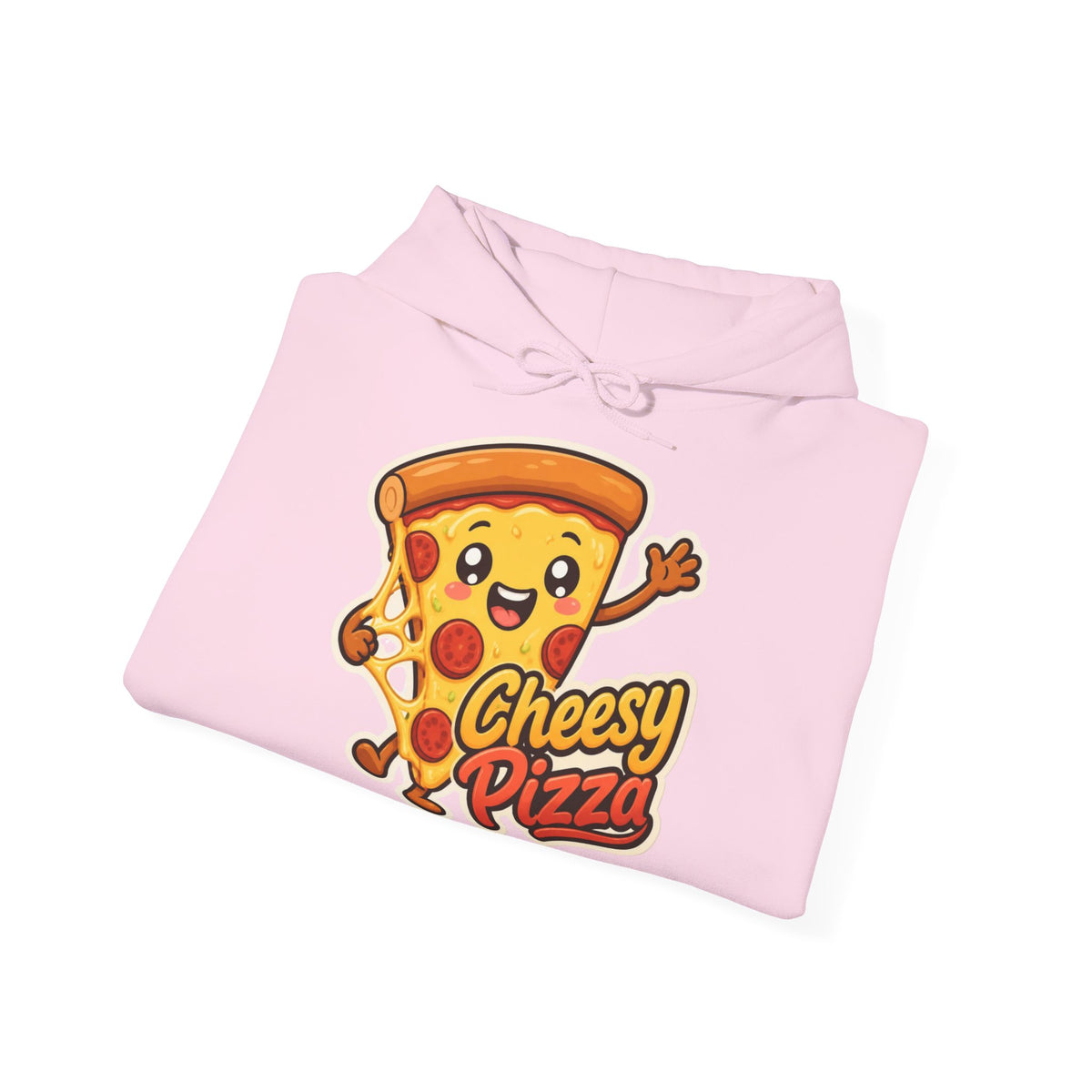 Cheesy Pizza Graphic Pullover Hoodie – Unisex