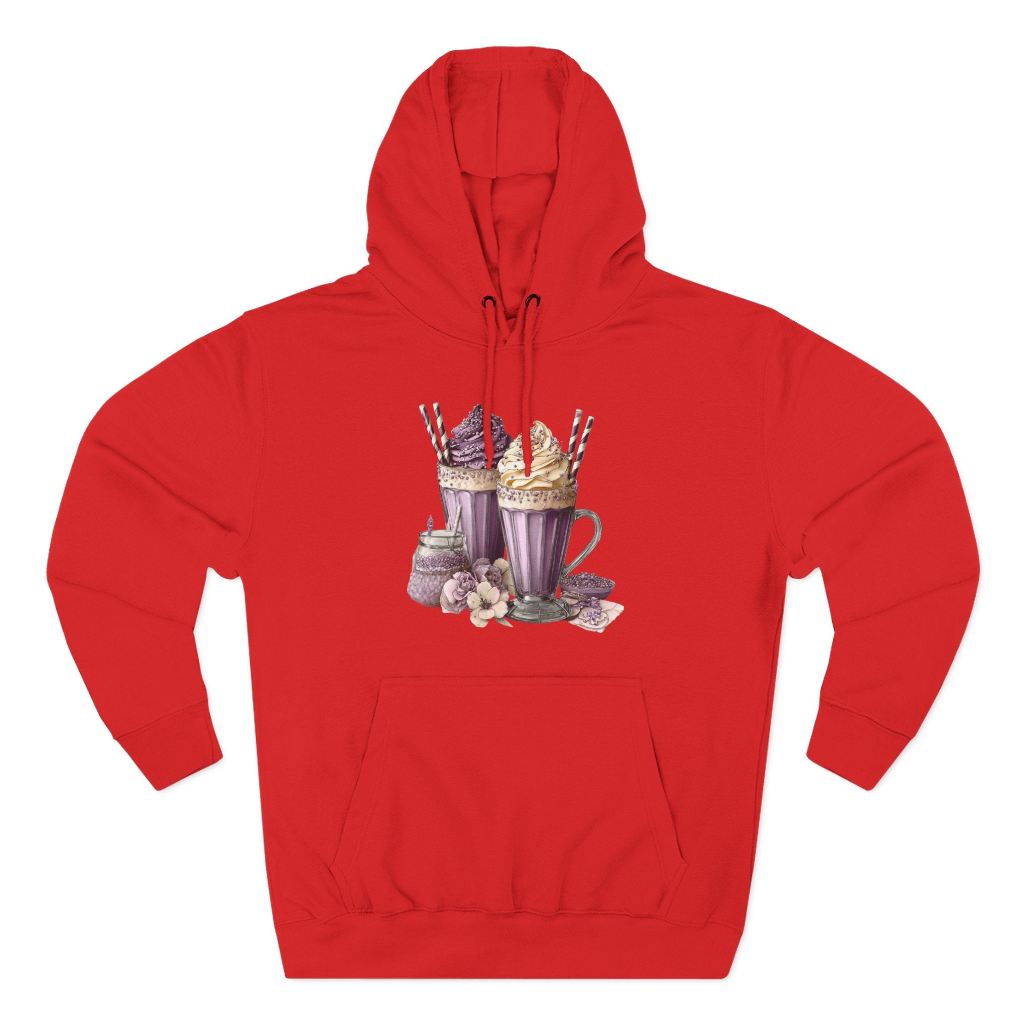 Hot Cocoa & Marshmallow Hoodie — Cozy Dessert Drink Graphic Hoodie
