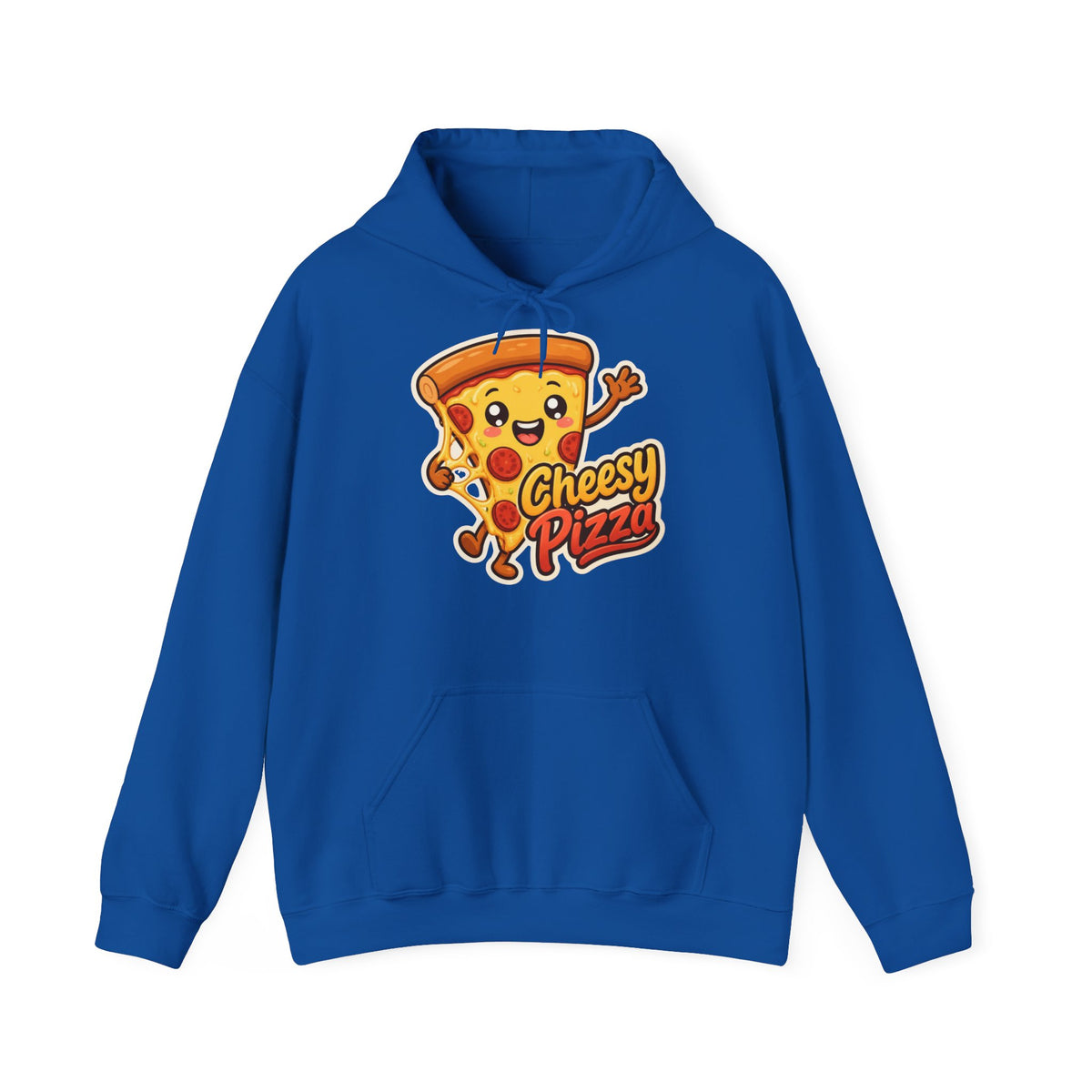 Cheesy Pizza Graphic Pullover Hoodie – Unisex