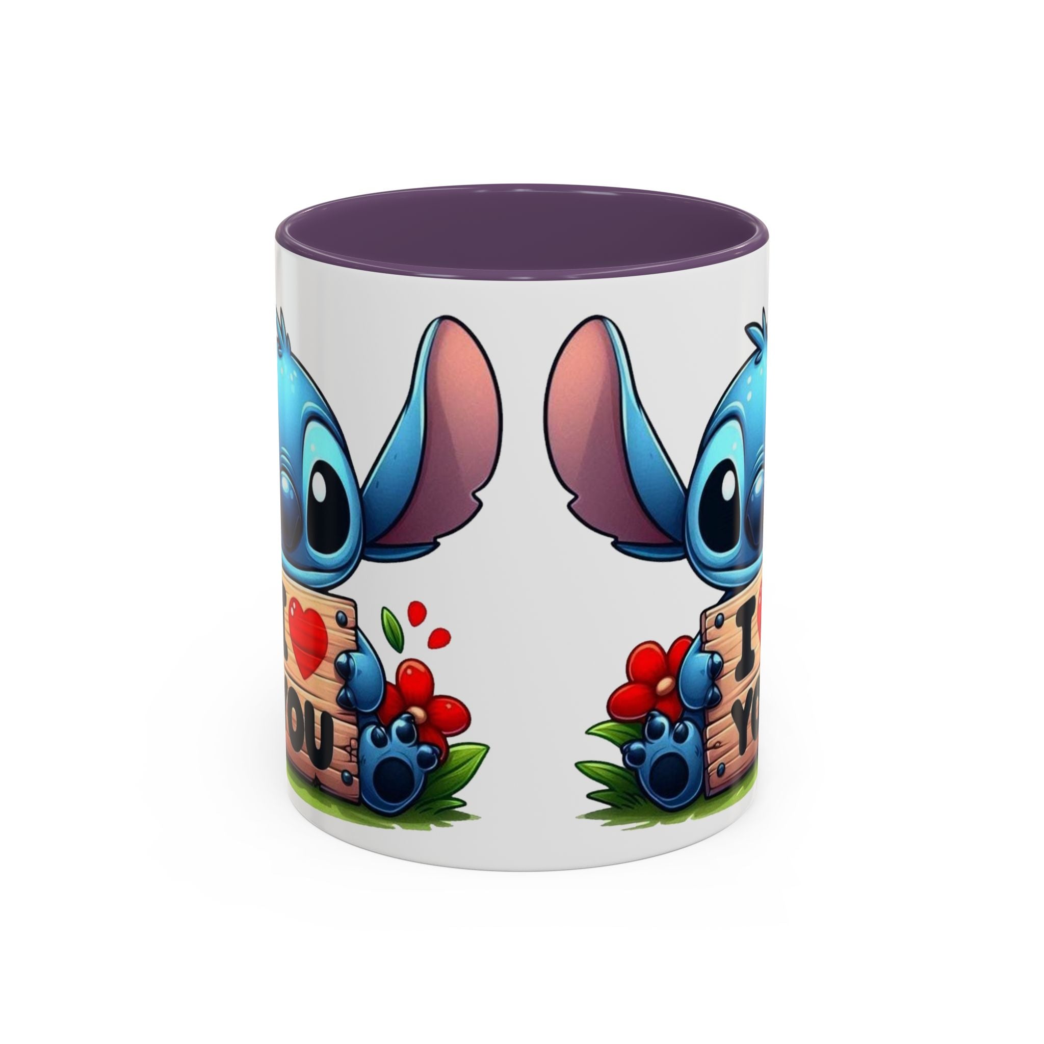 Stitch 'I  You' Accent Coffee Mug — Cute Valentine Gift (11/15oz)