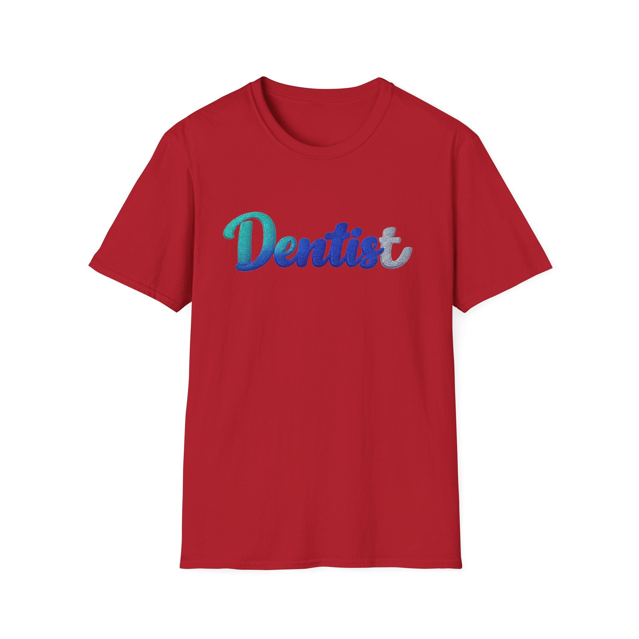 T-shirt dentiste — T-shirt script dentaire en dégradé pour hygiénistes et dentistes