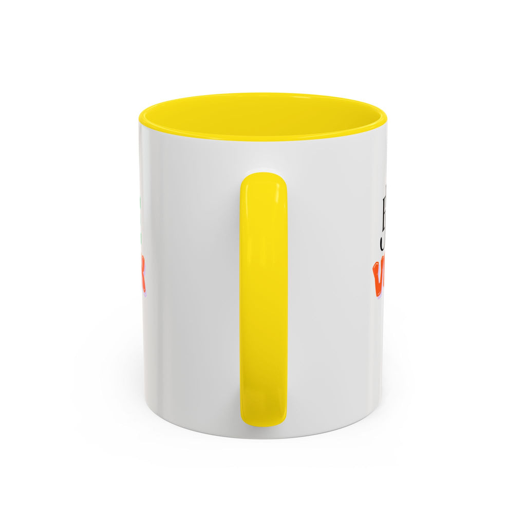 French Phrase Accent Mug — "Je Te Veux" Colorful Ceramic Coffee Mug (11/15oz)