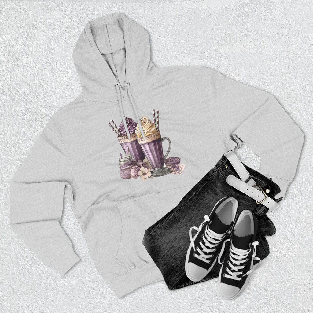 Hot Cocoa & Marshmallow Hoodie — Cozy Dessert Drink Graphic Hoodie