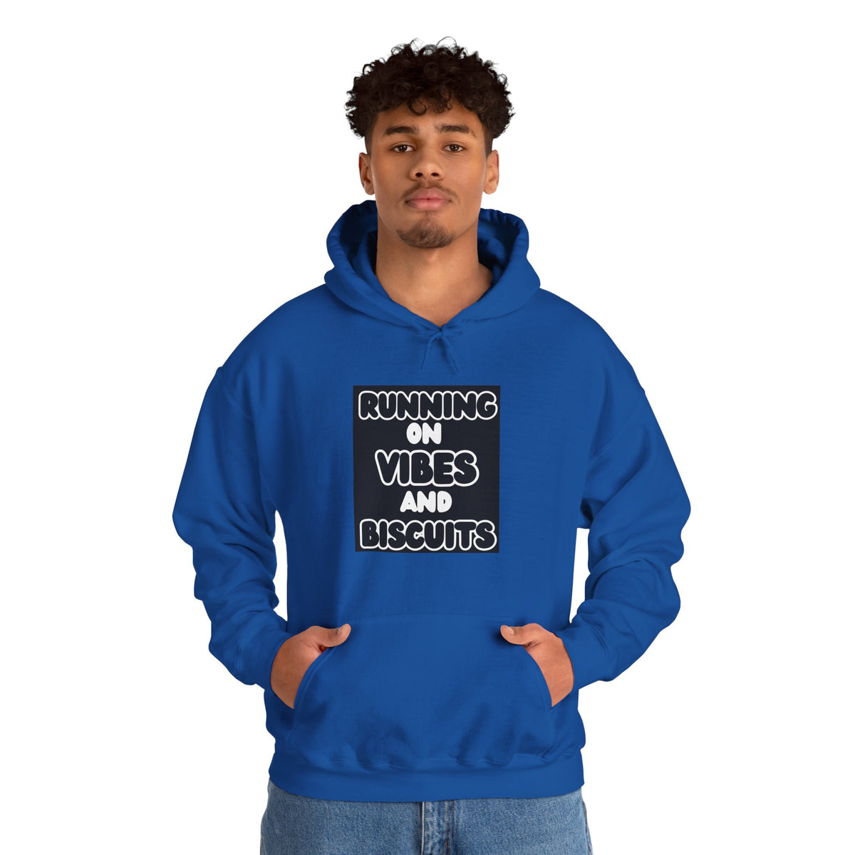 Running On Vibes And Biscuits Graphic Hoodie