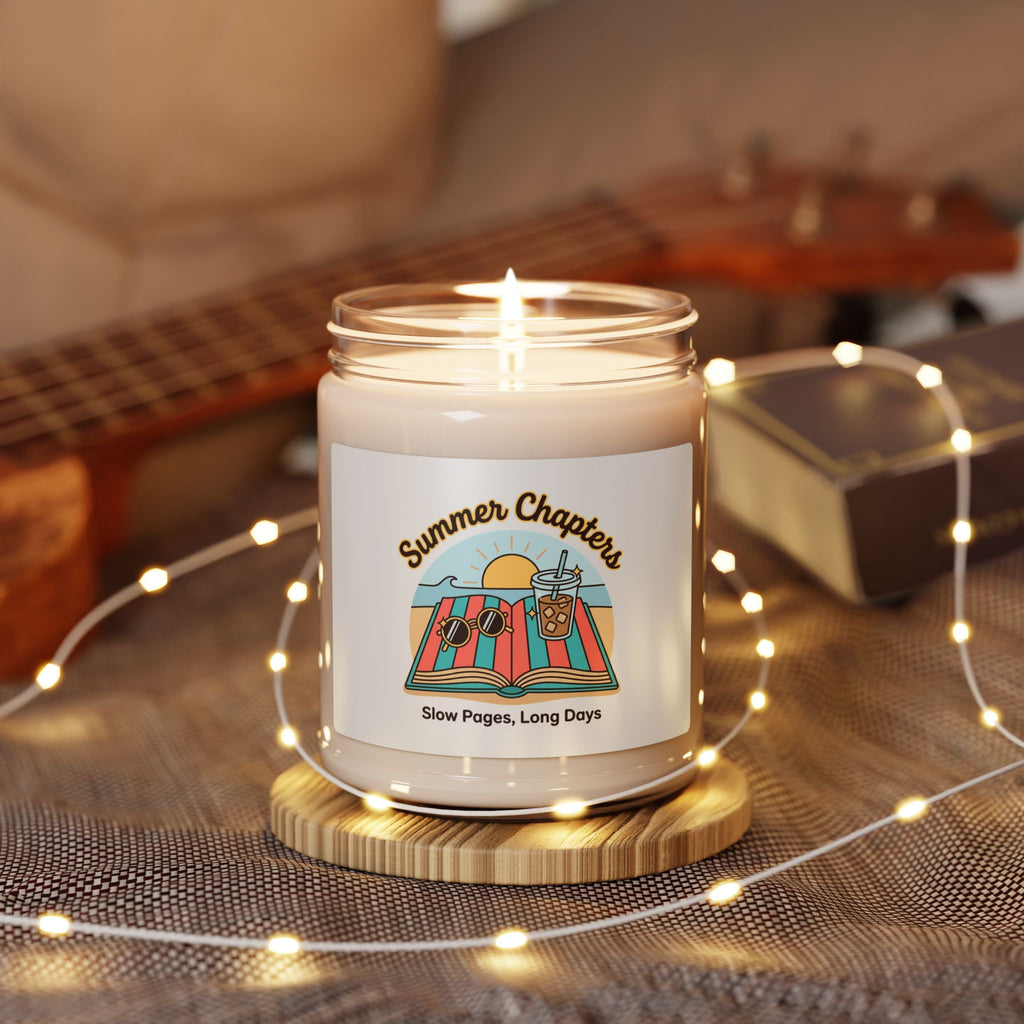 Summer Chapters Soy Candle, summer aesthetic | coastal vibes, retro pastel