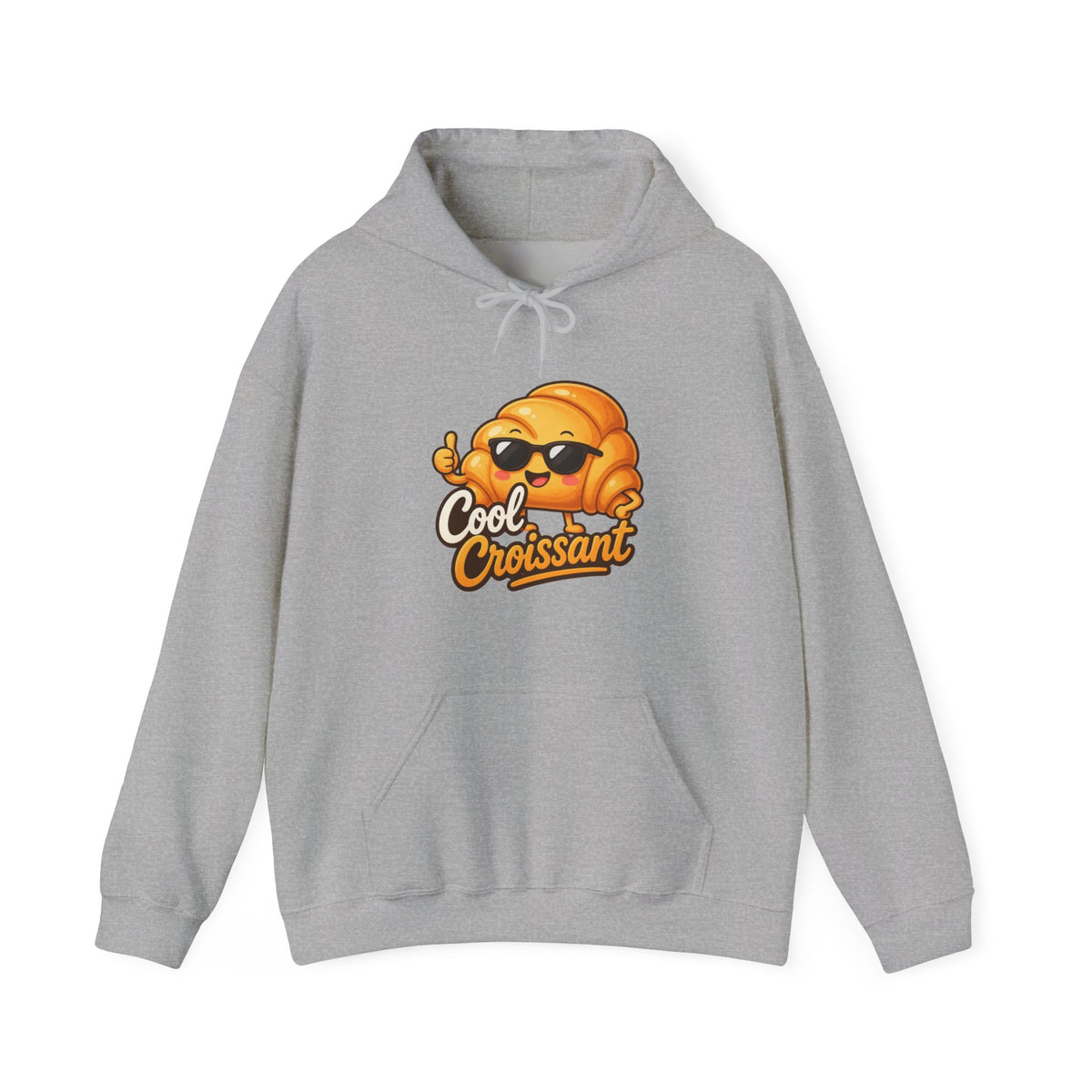 Cool Croissant Graphic Pullover Hoodie – Unisex