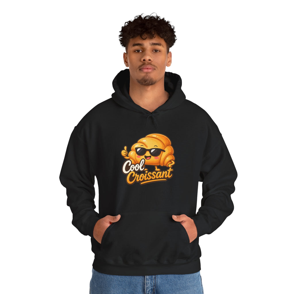 Cool Croissant Graphic Pullover Hoodie – Unisex